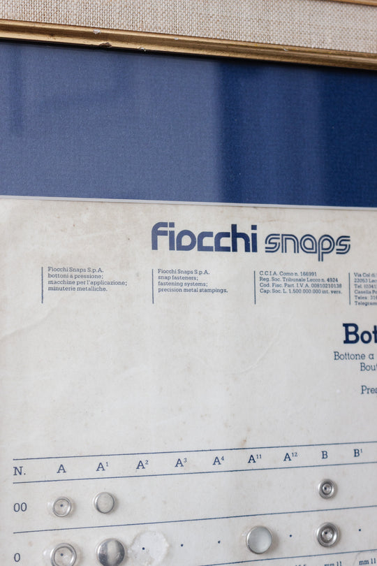 vintage italian framed button art