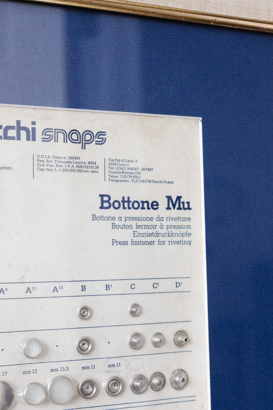 vintage italian framed button art