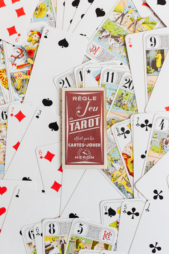 vintage jeu de tarot deck by Héron
