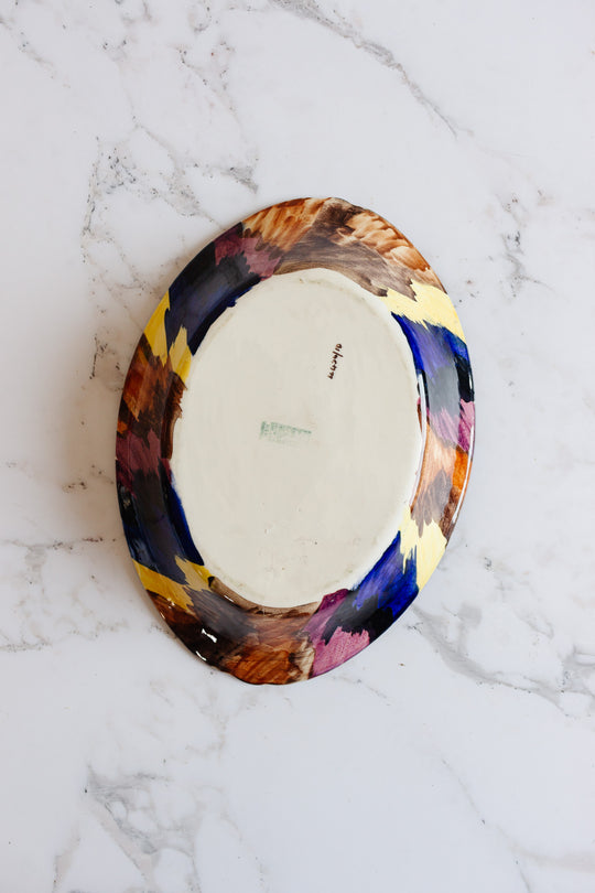 antique English H&K Tunstall serving dish