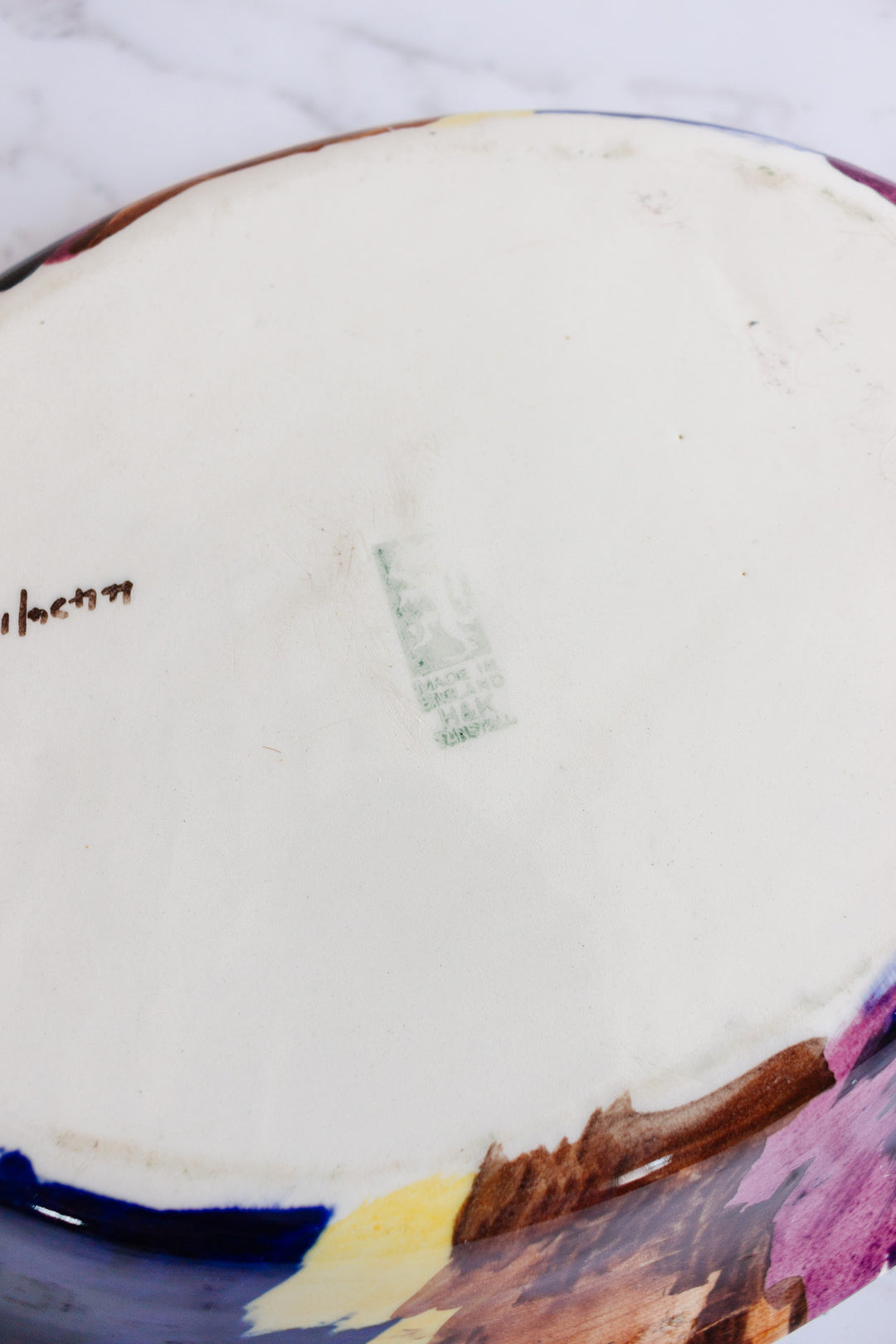 antique English H&K Tunstall serving dish