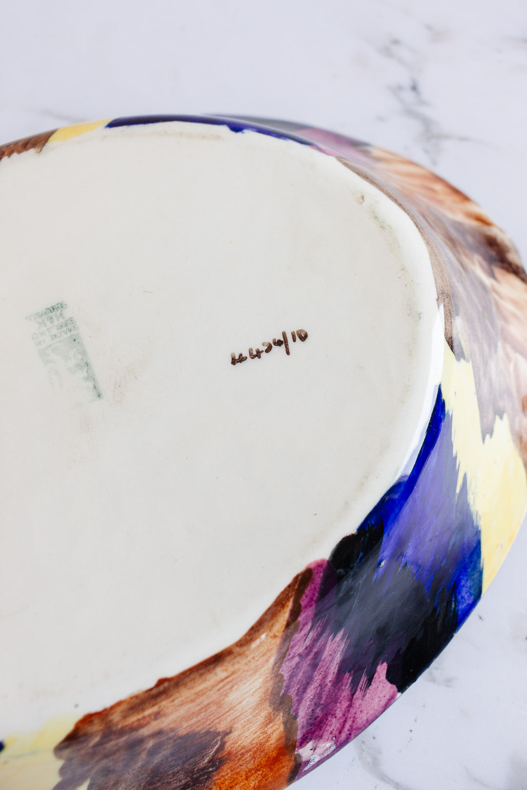 antique English H&K Tunstall serving dish