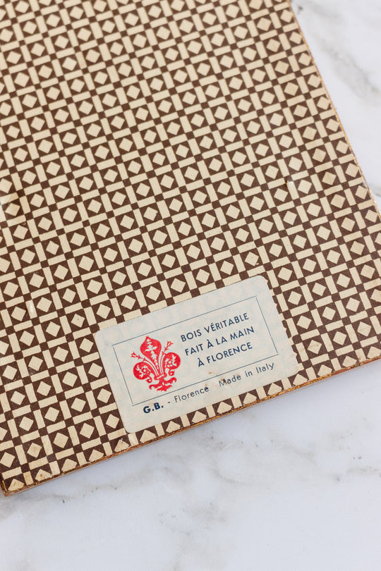 vintage italian hand made cherub artwork