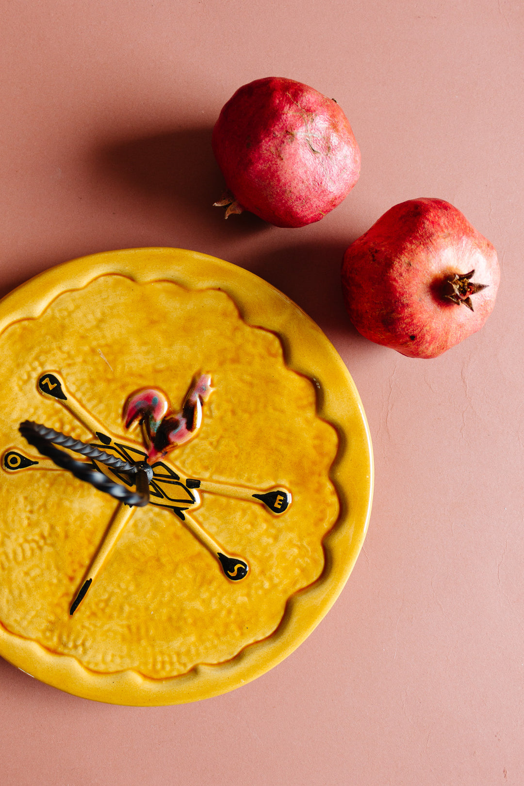 vintage french vallauris cheese plate