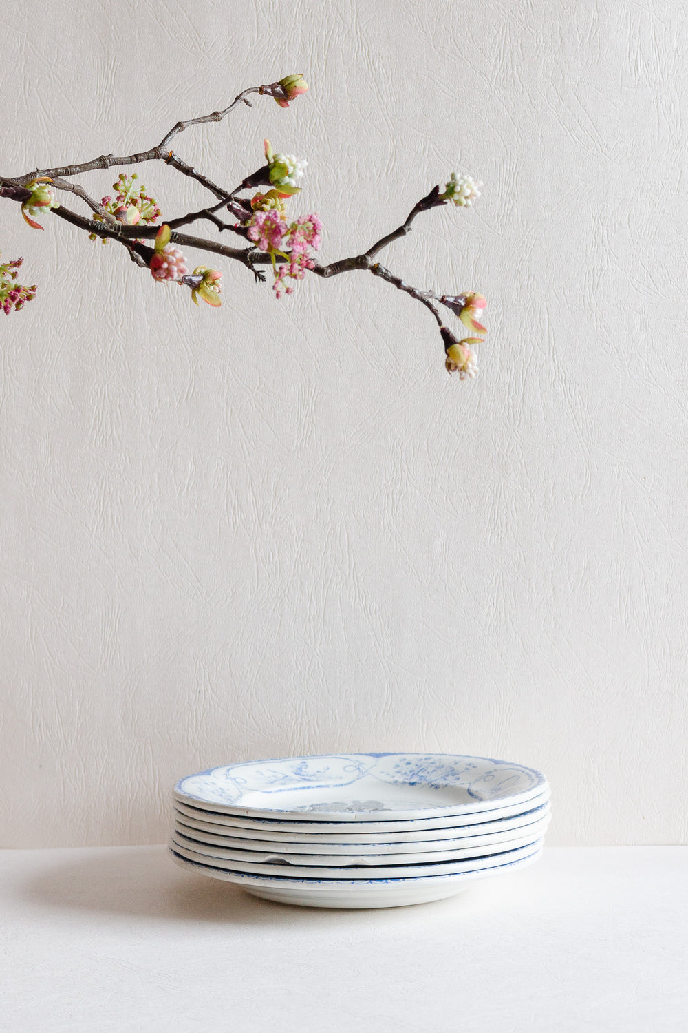 antique creil & montereau french talking plates