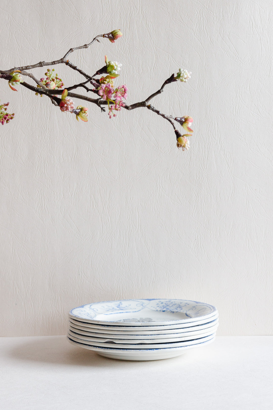 antique creil & montereau french talking plates