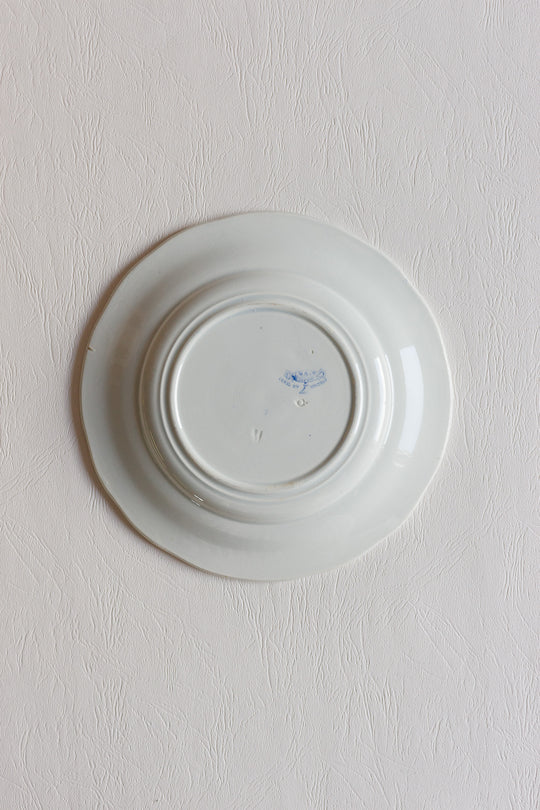 antique creil & montereau french talking plates