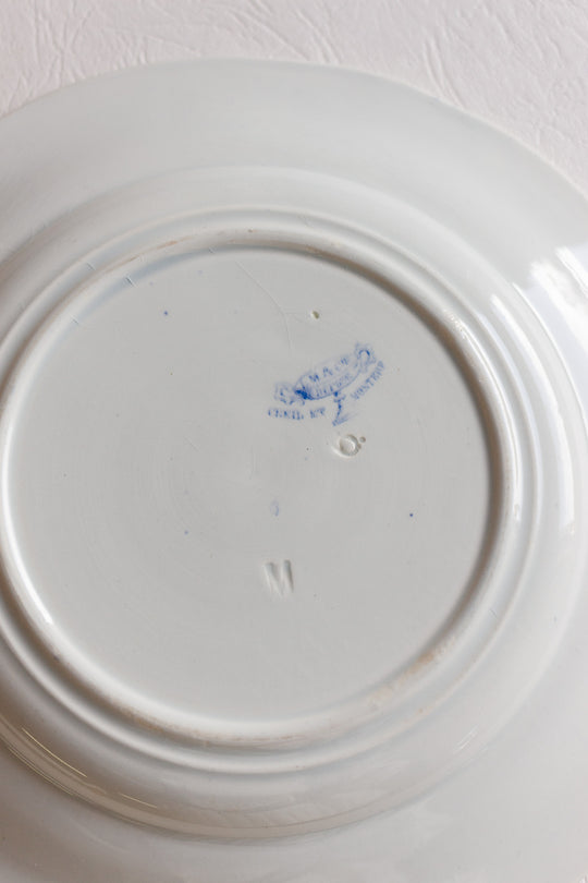 antique creil & montereau french talking plates