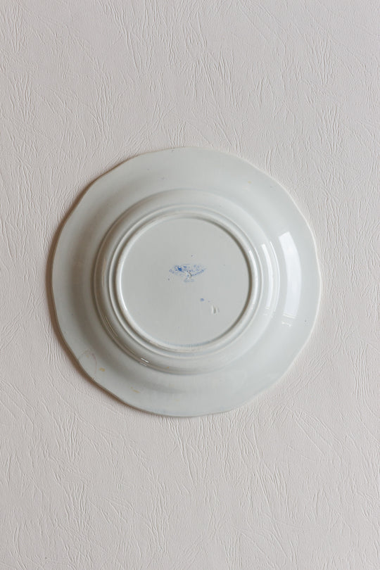 antique creil & montereau french talking plates