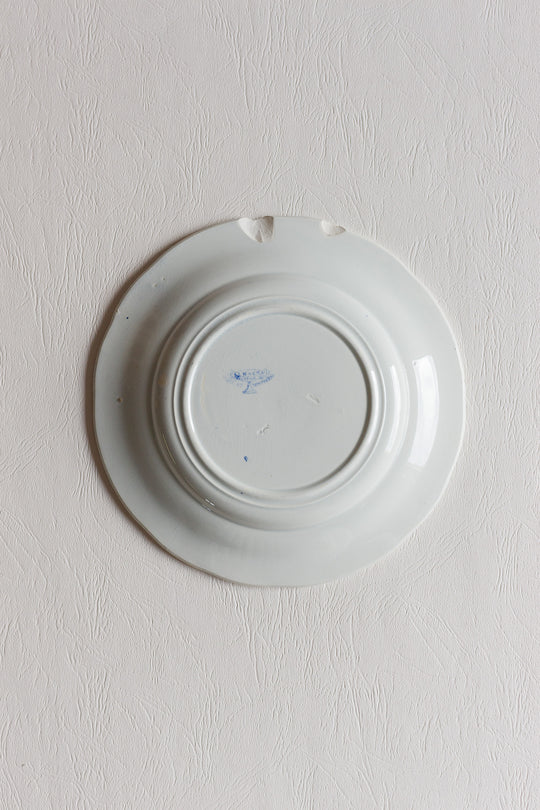 antique creil & montereau french talking plates