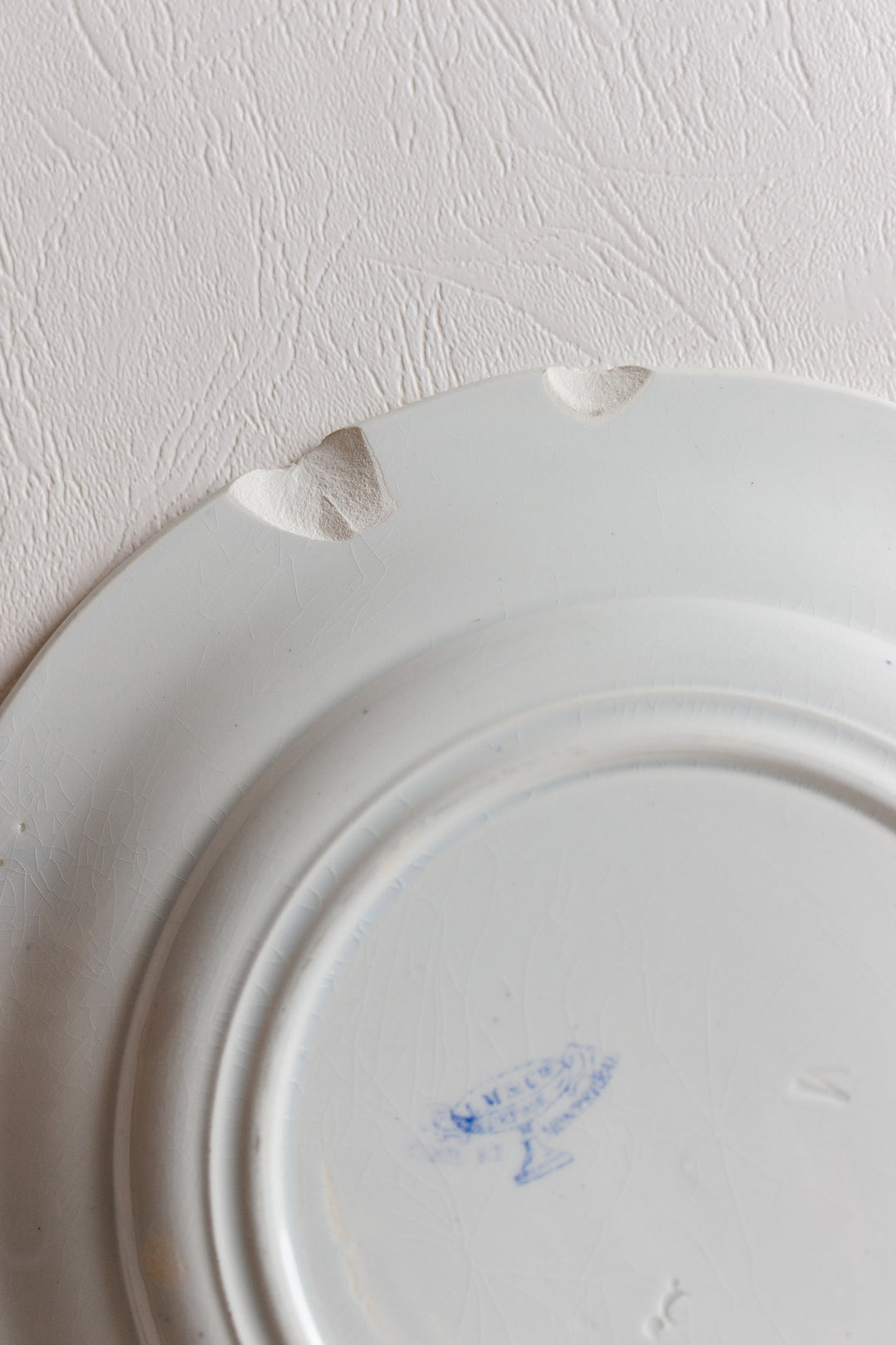 antique creil & montereau french talking plates