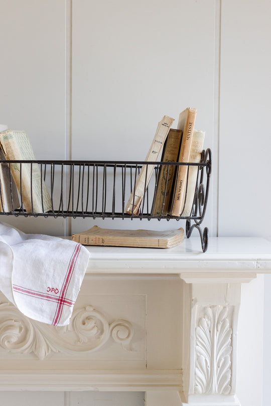 vintage french wire work dishrack