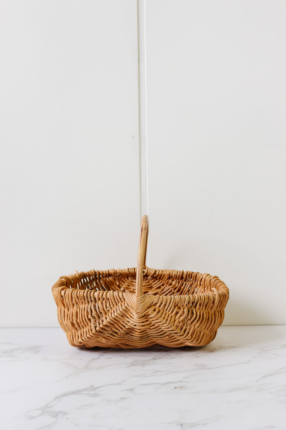 vintage french woven panier