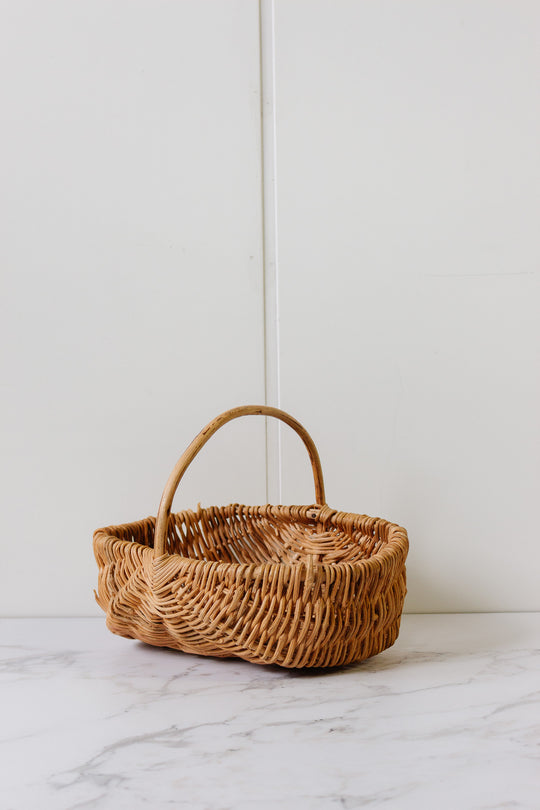 vintage french woven panier