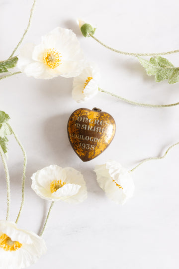 rare antique french coeur de marie, boulogne 1938