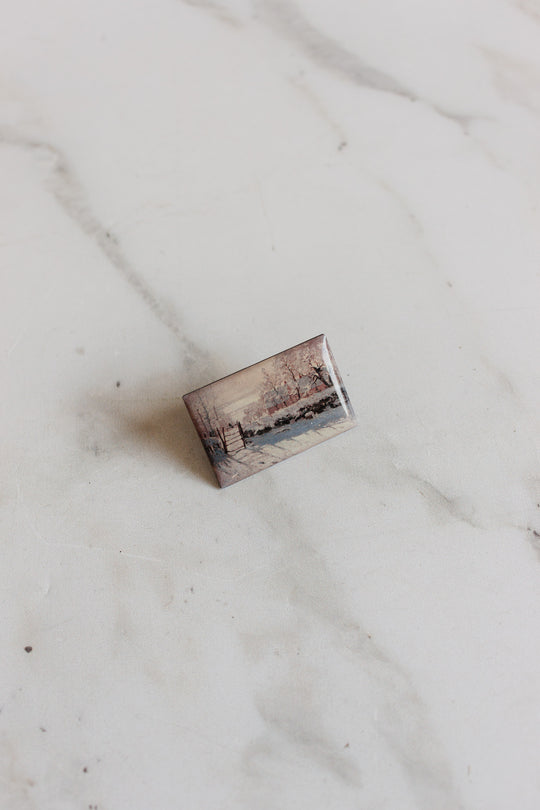 pair of vintage french éditions atlas art pins