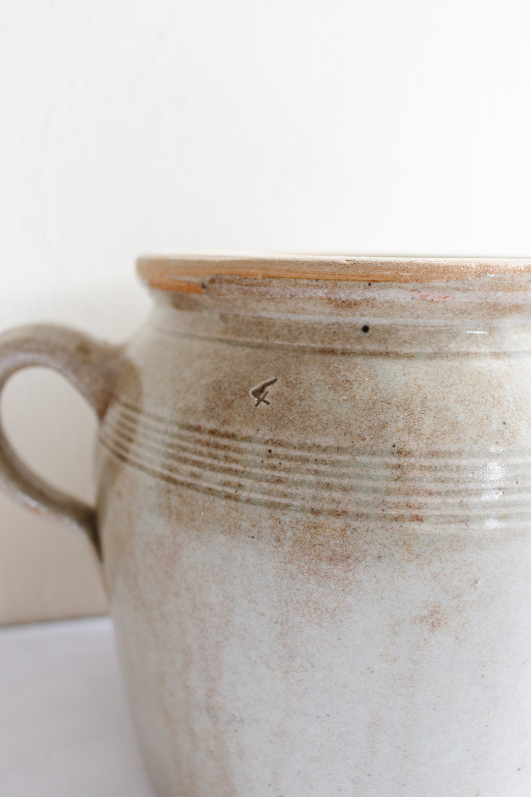 vintage french stoneware confit pot