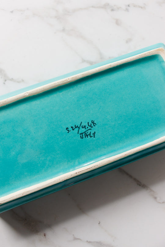 vintage italian hand ceramic painted jewelry box