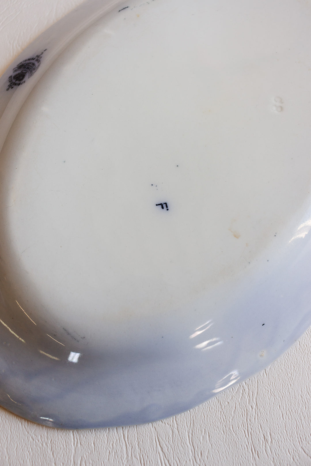 1891 antique flow blue alfred meakin platter