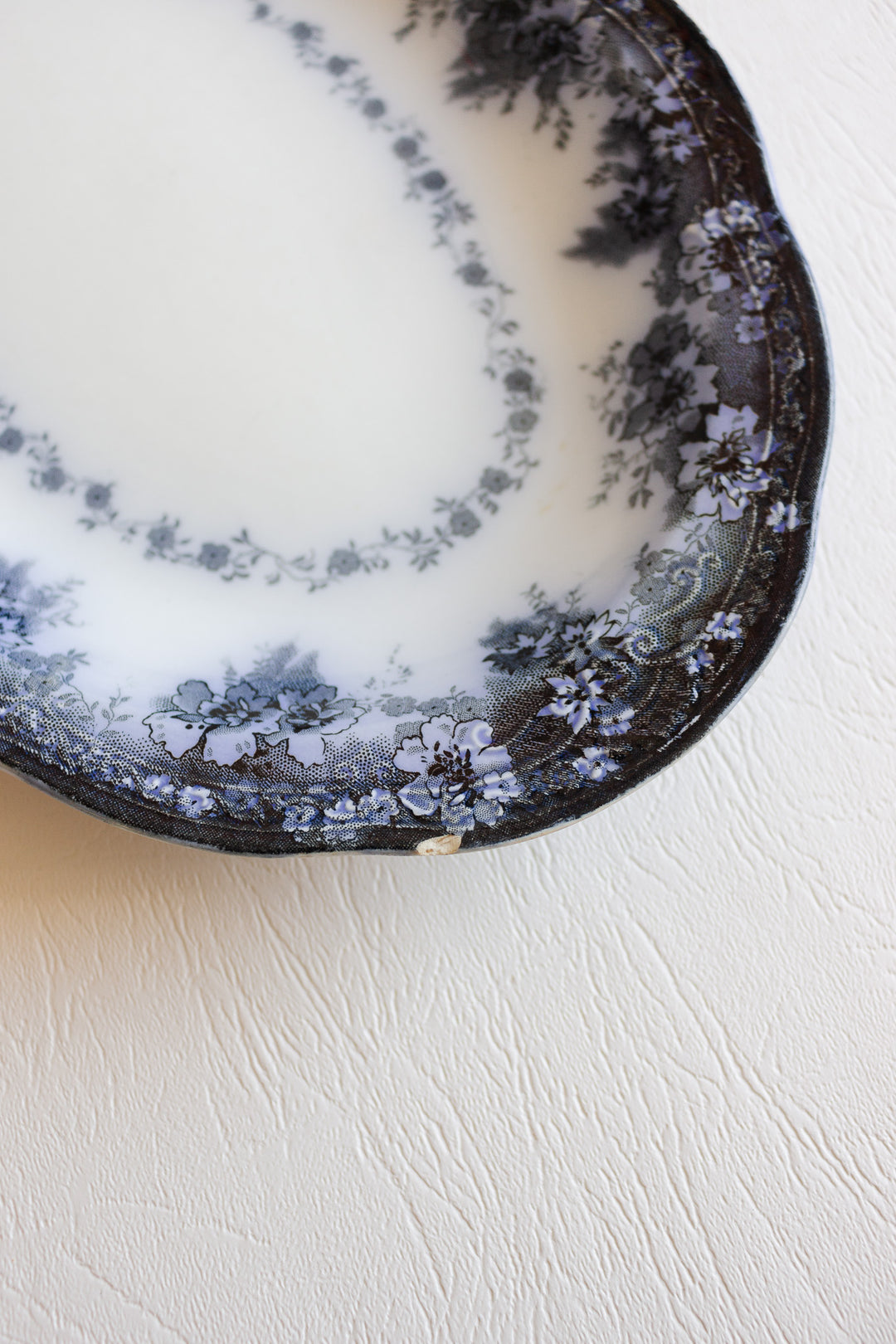 1891 antique flow blue alfred meakin platter