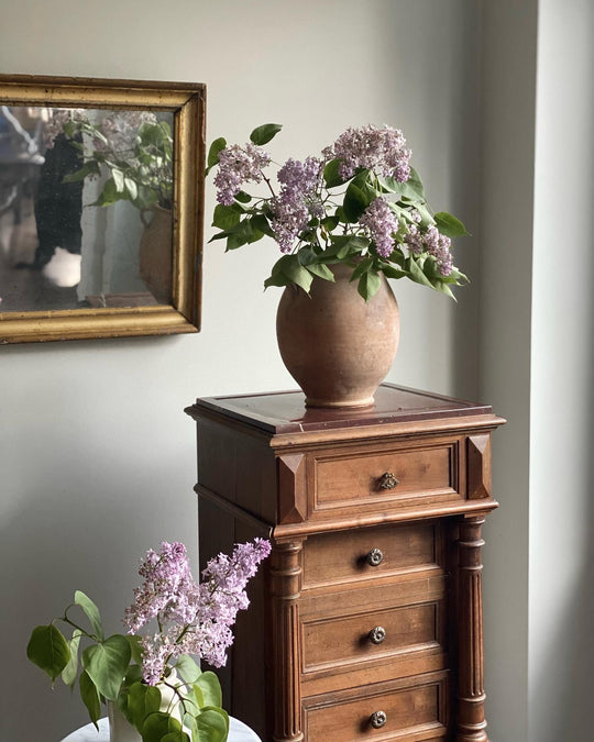 19th century French walnut Louis XVI nightstand