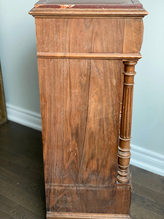 19th century French walnut Louis XVI nightstand