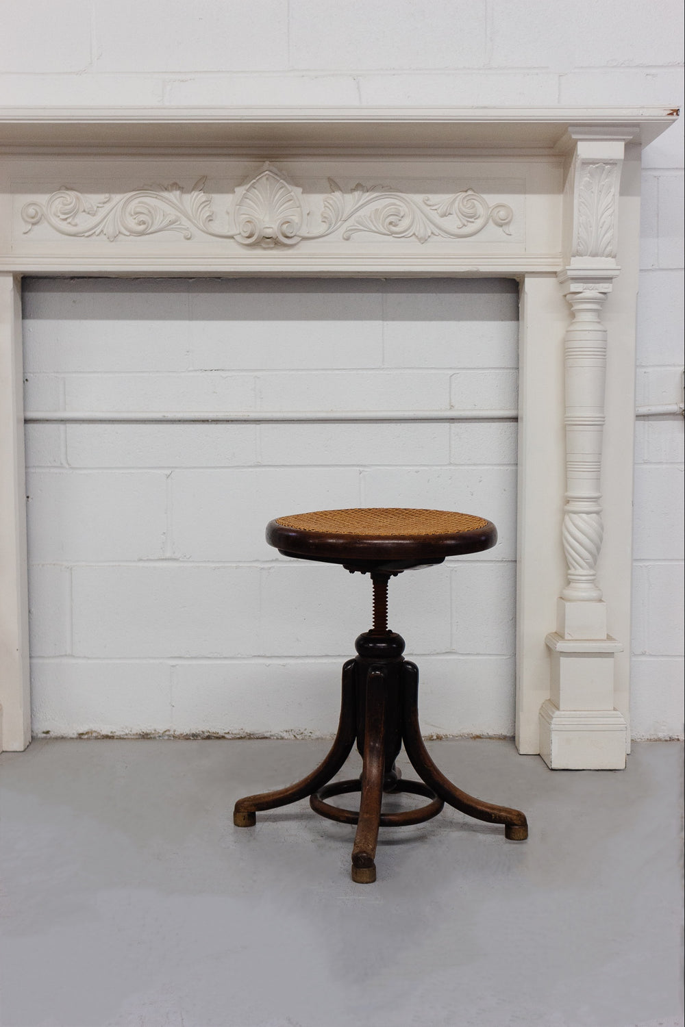 antique Fischel piano stool