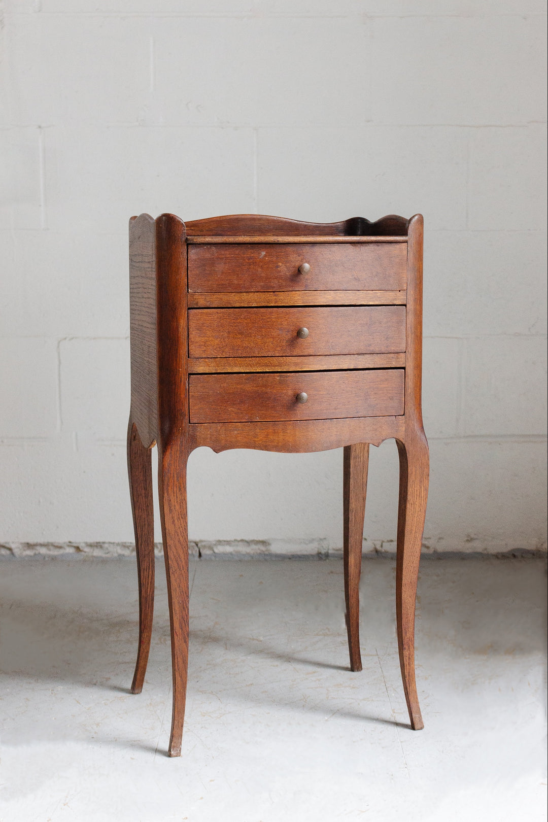 vintage Louis XV bed side table