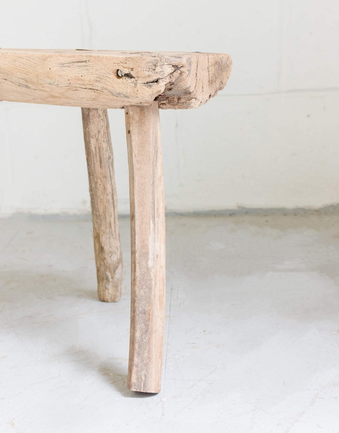 vintage french tripod primitive stool