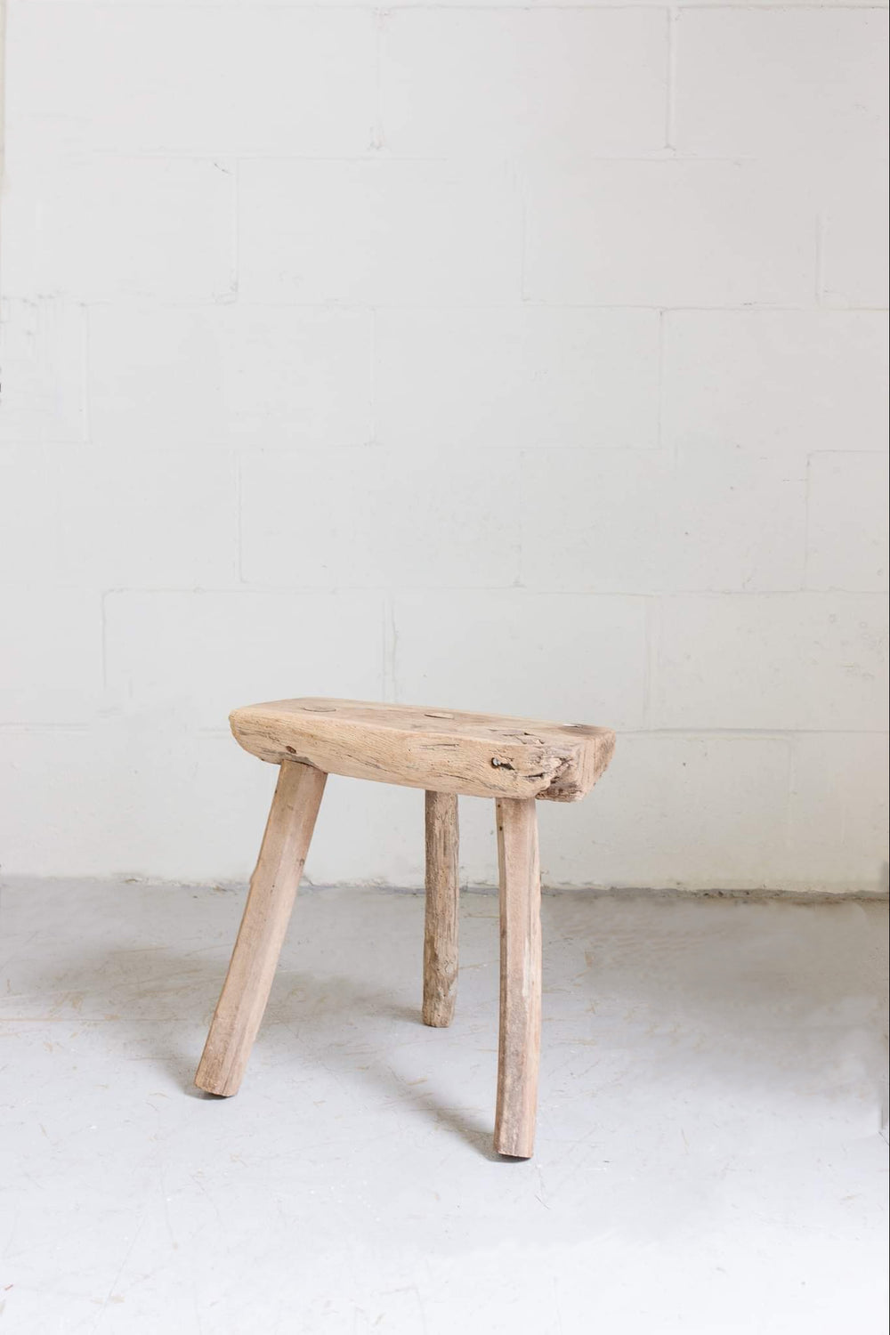 vintage french tripod primitive stool