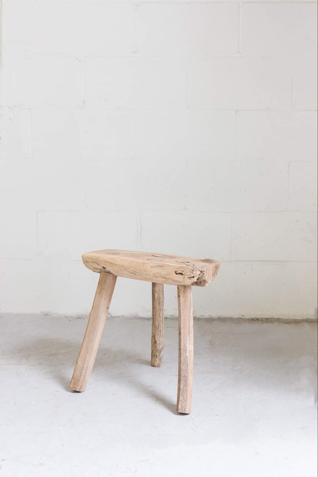 vintage french tripod primitive stool