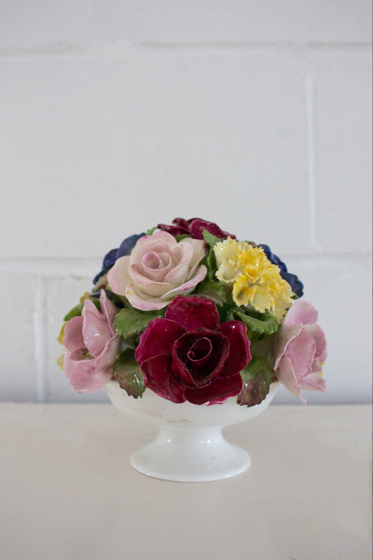 antique english aynsley bone china flower bouquet