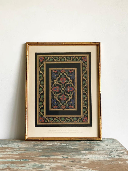 antique chromolithograph, “book cover by French of Bolton-le-moors, Lancashire”