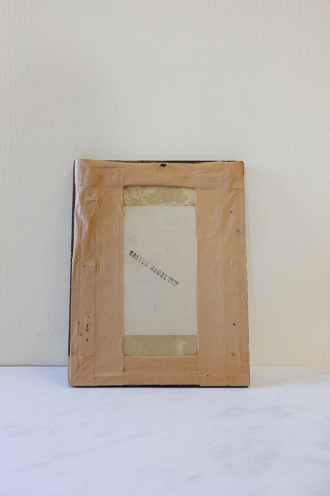 19th century French embroidery sample in antique Napoleon III frame
