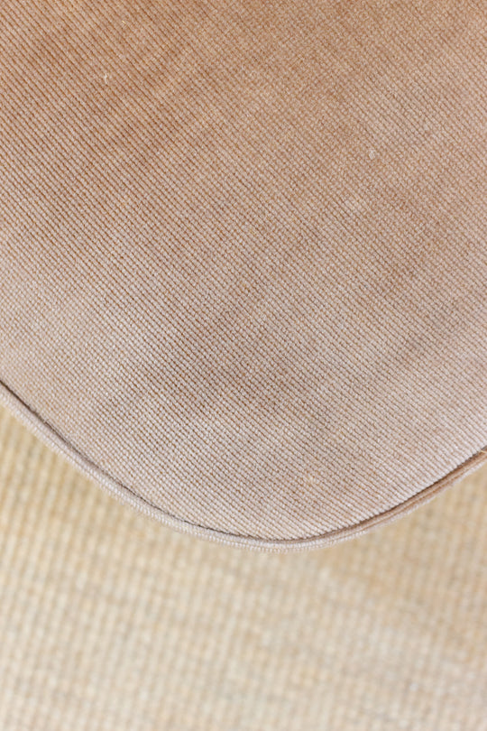 vintage french velvet slipper chair with fringe