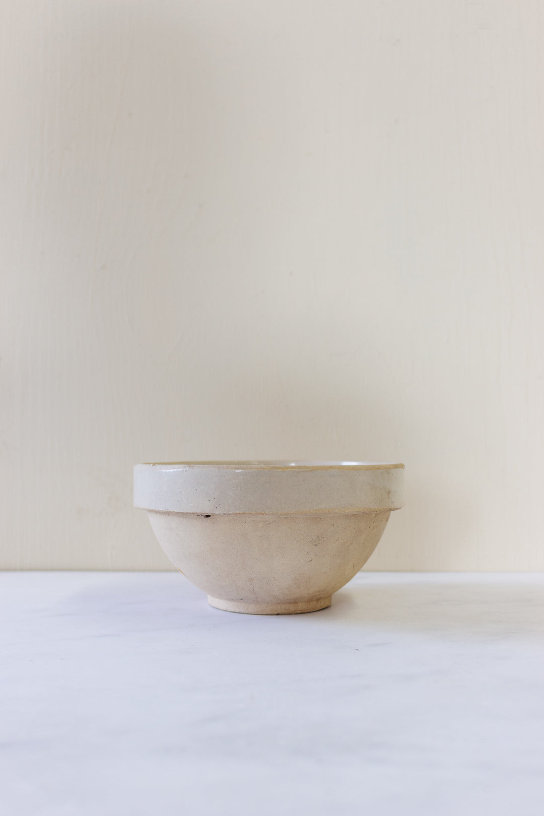 vintage french stoneware bowls, eclectic set of 3