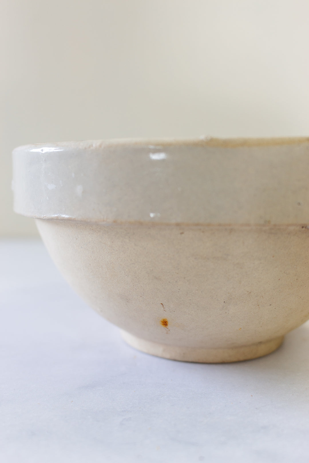 vintage french stoneware bowls, eclectic set of 3