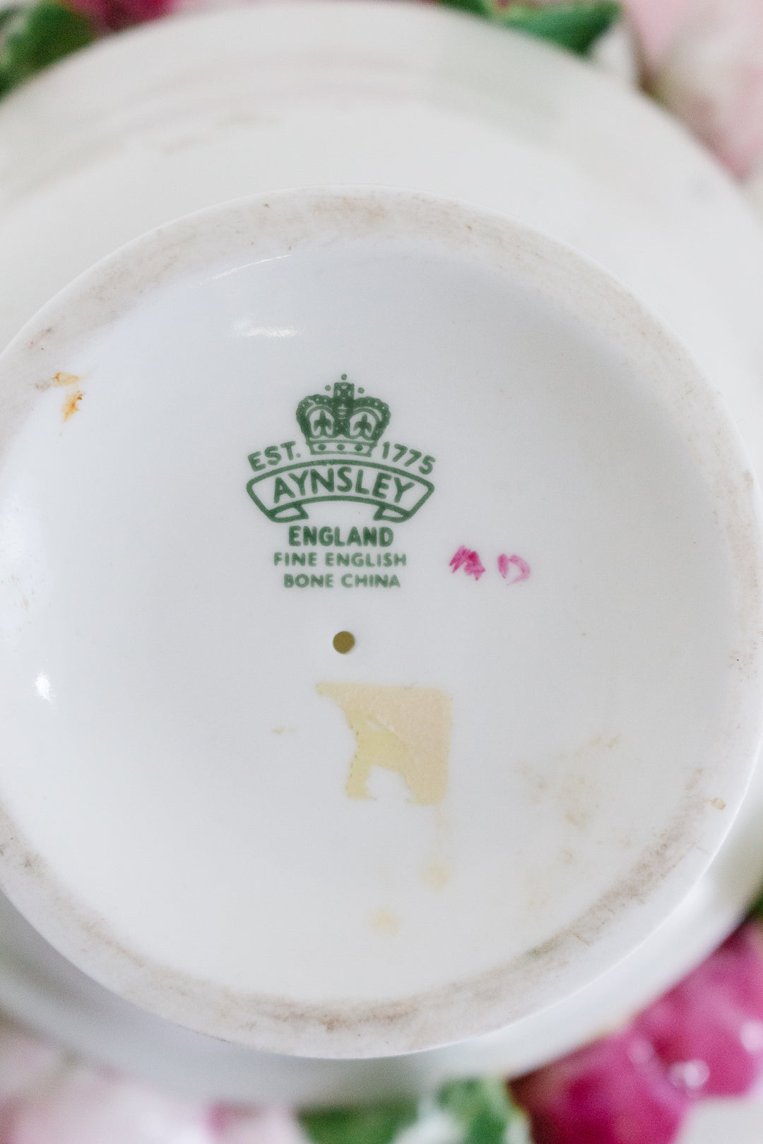 antique english aynsley bone china flower bouquet