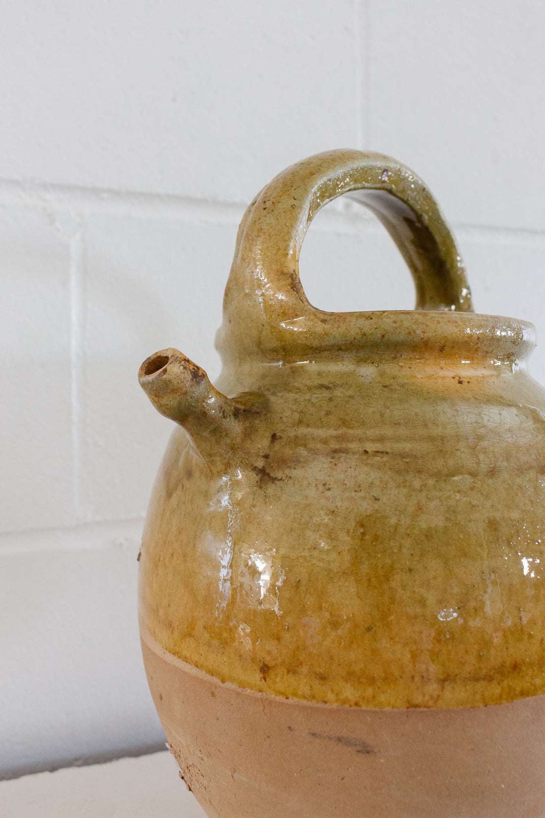 19th century French Provençal terra cotta vinaigrier