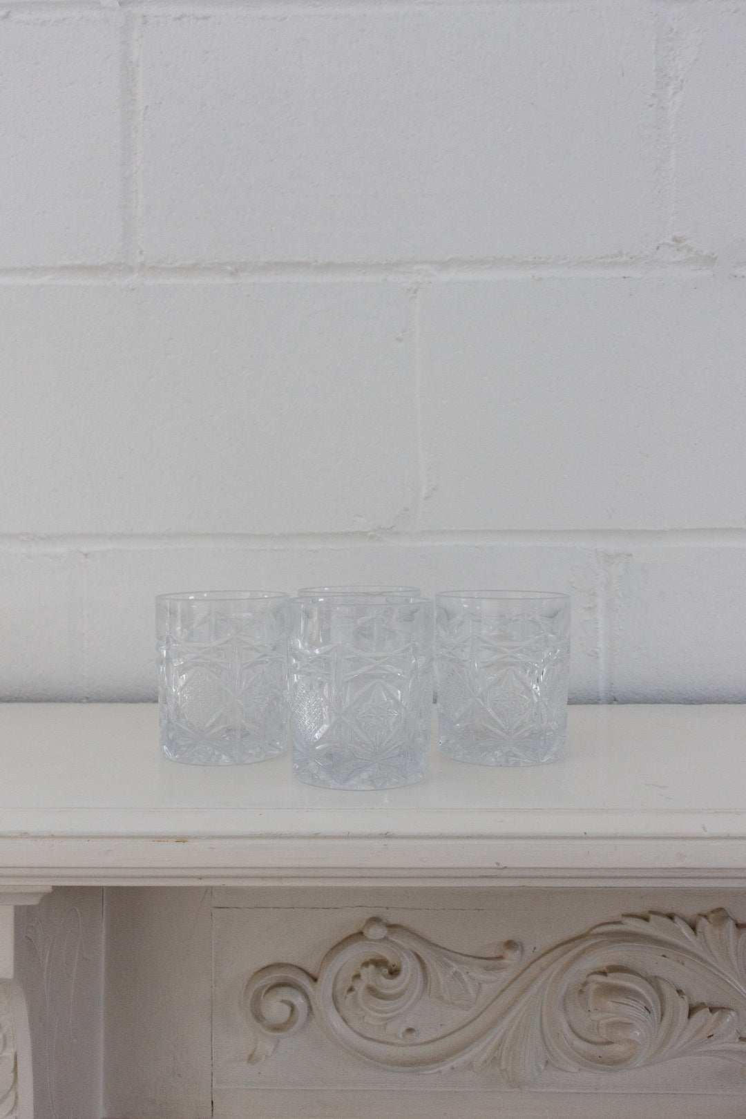 vintage french whiskey glasses