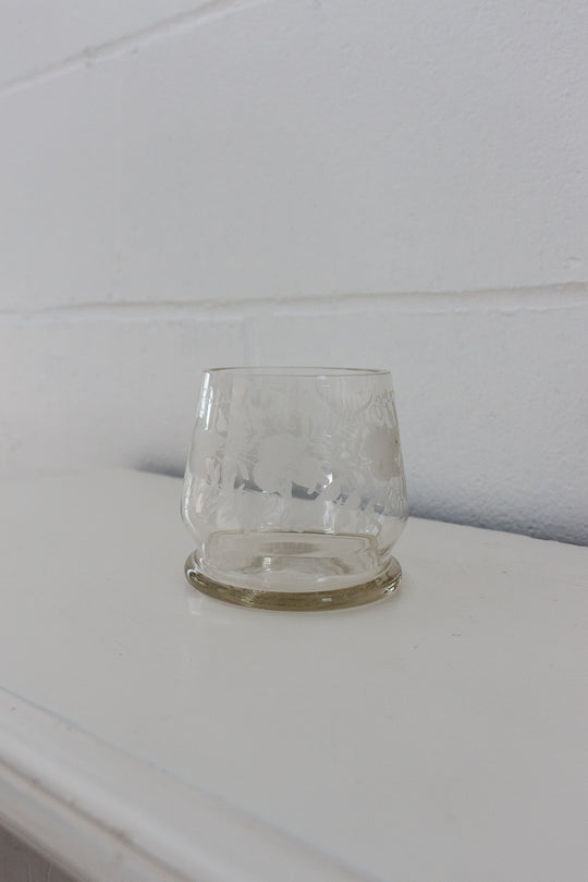 19th century french etched glass decanter set