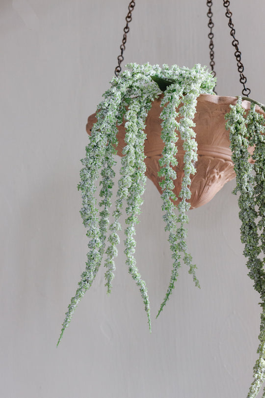 19th century French terra cotta hanging jardinière