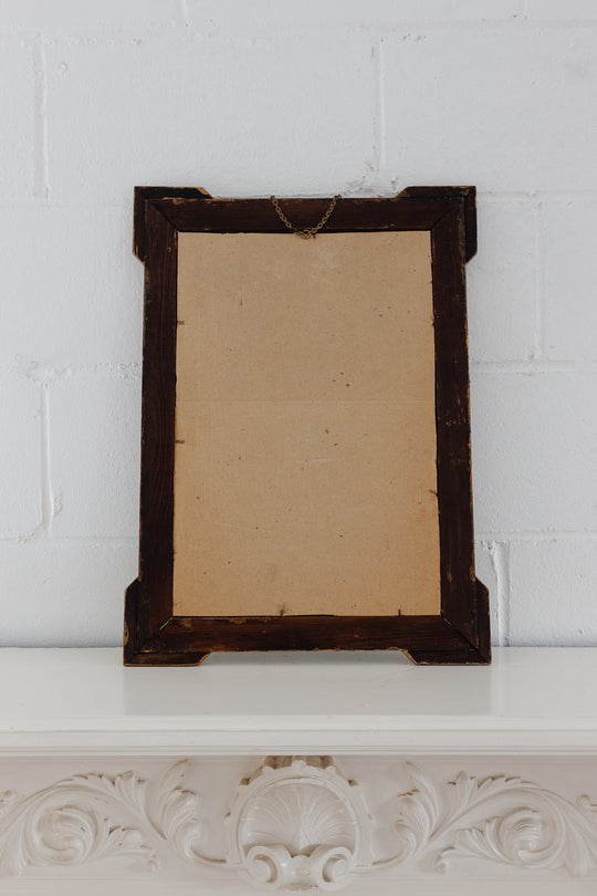 19th century French Louis XVI style gilt wood mirror