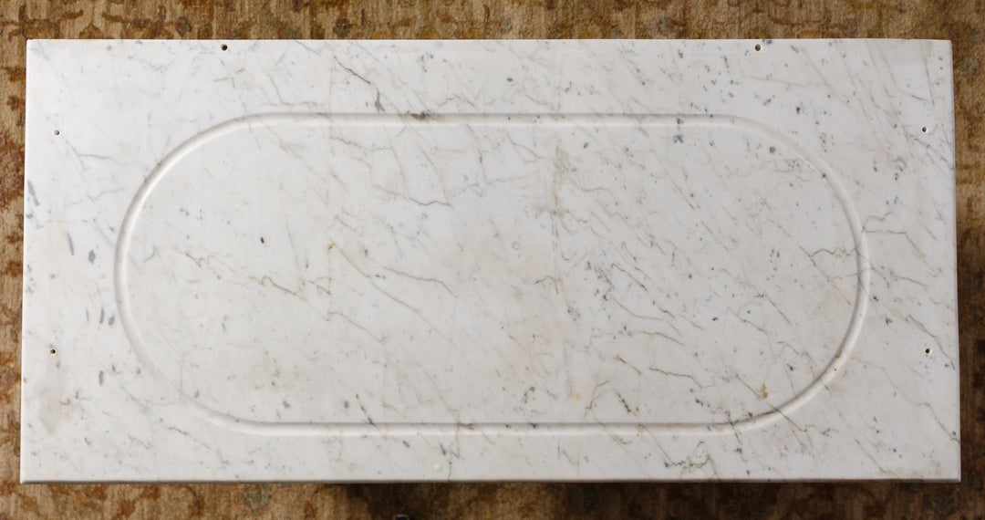 19th century french faux bamboo marble top vanity