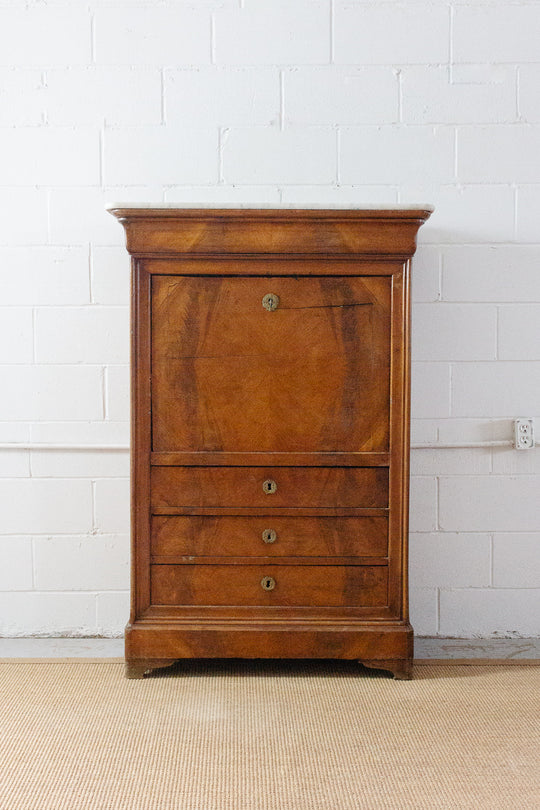 19th century walnut Louis Philippe secretary