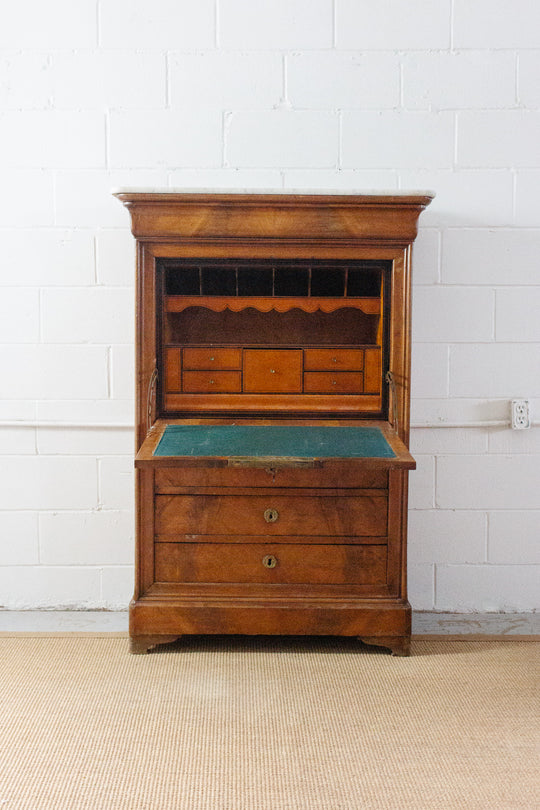 19th century walnut Louis Philippe secretary