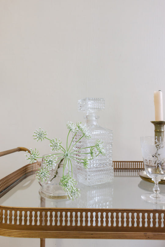 19th century french etched glass decanter set