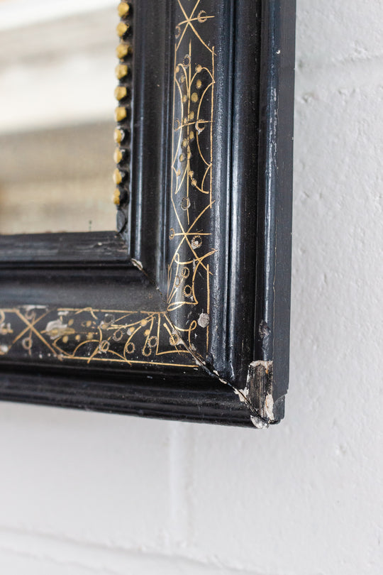 antique ebony & gilt Napoleon III louis philippe mirror