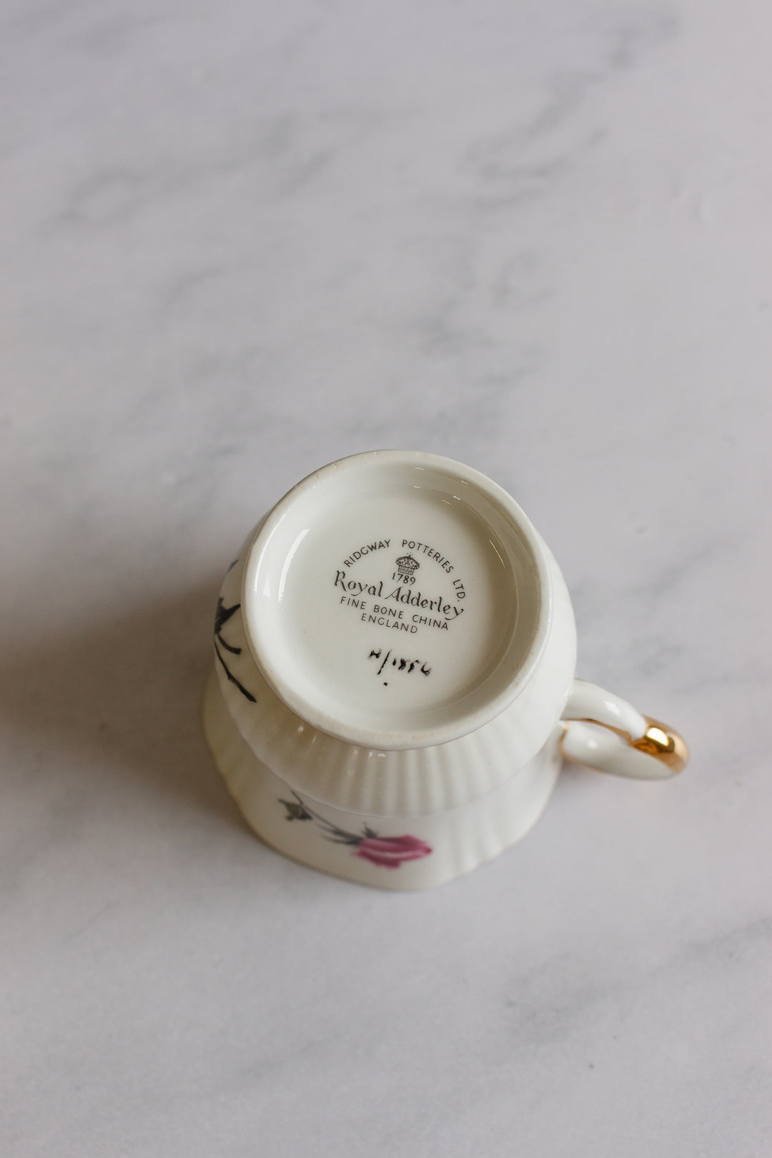 vintage royal adderley teacup, number 1554