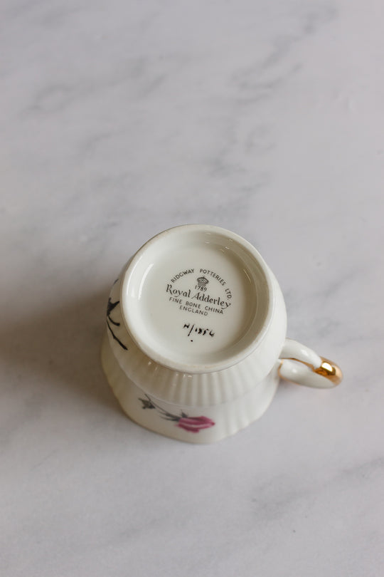 vintage royal adderley teacup, number 1554
